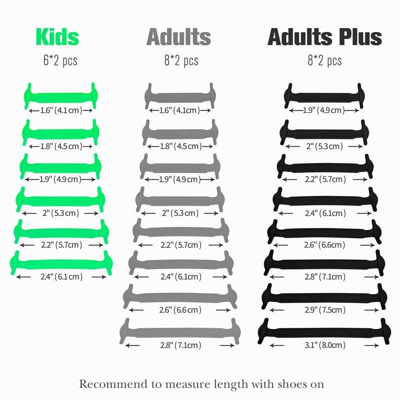 INMAKER No Tie Shoe Laces for Adults and Kids, Elastic Shoelaces for Sneakers, Rubber Silicone Tieless Laces, White - Image 5